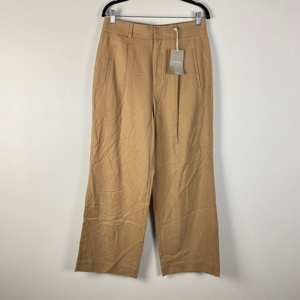 Everlane The Way-High Drape Pant Size 8 Short 8S Brown NWT